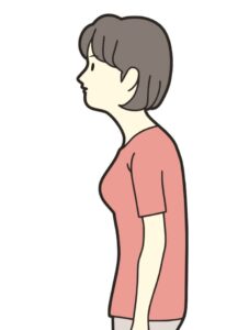 巻き肩イラスト