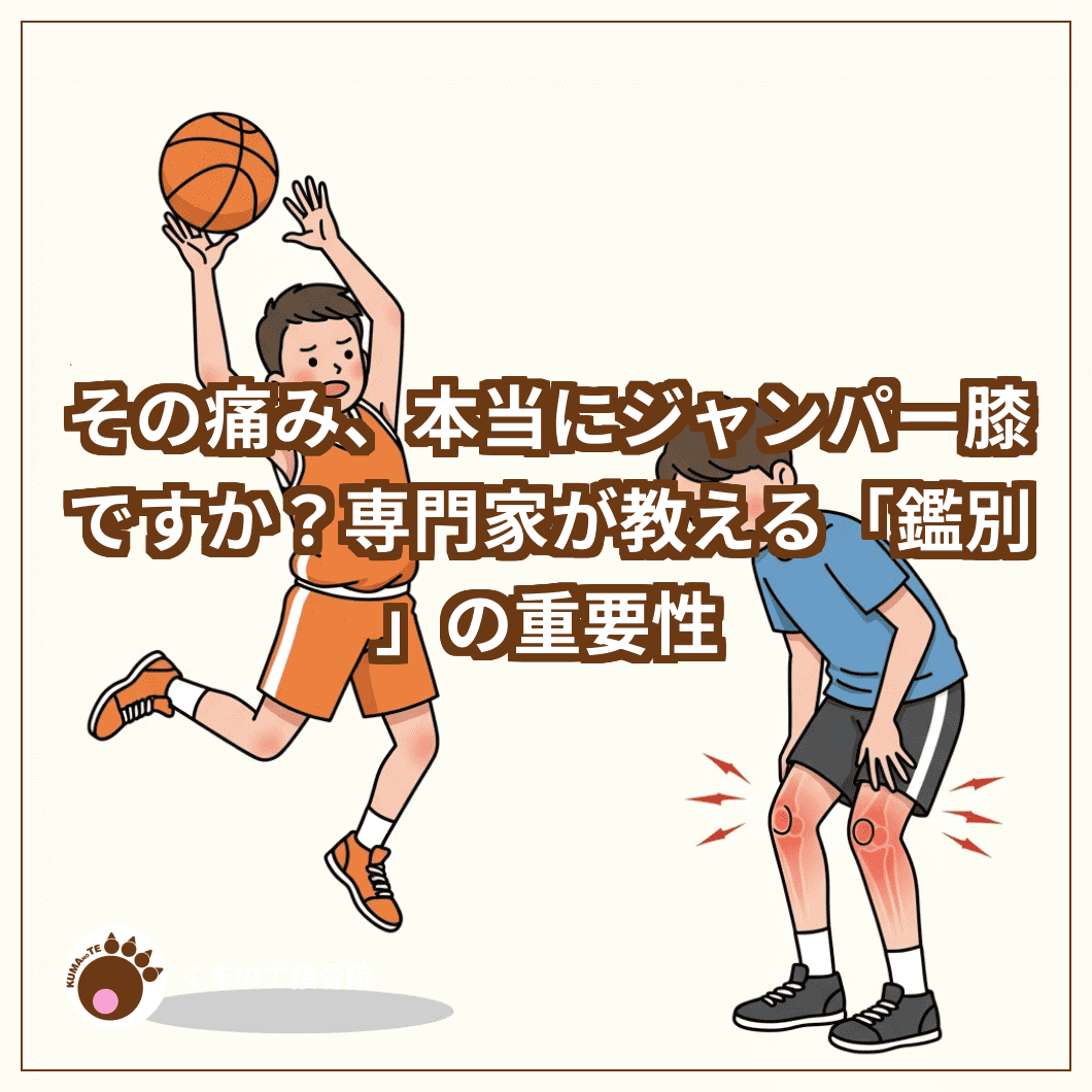 ジャンパー膝のイラスト写真と鑑別の重要性について